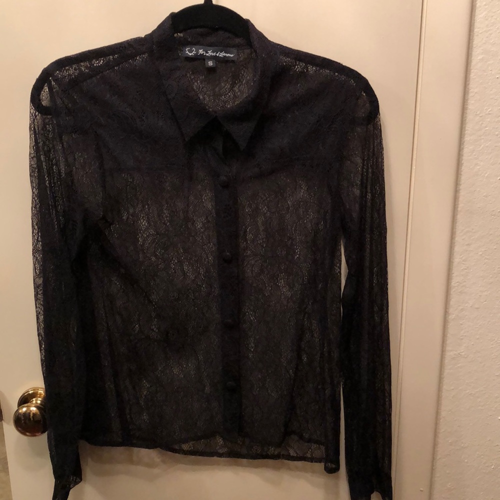 For Love & Lemon Lace blouse